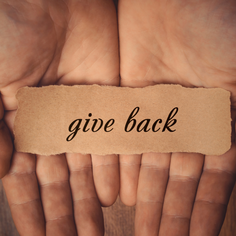 Give Back - Our Ethos