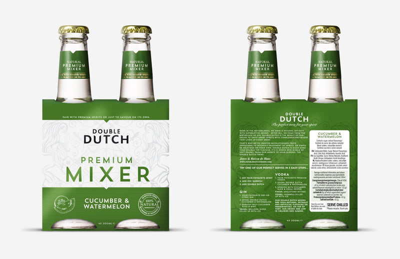 Double Dutch Cucumber & Watermelon Natural Premium Mixer 24 x 200ml bottles