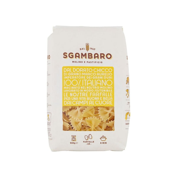 Sgambaro Yellow Label Farfalle pasta, 500gms