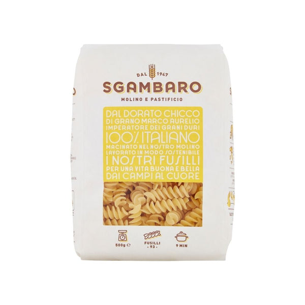 Sgambaro Yellow Label Fusili pasta, 500gms