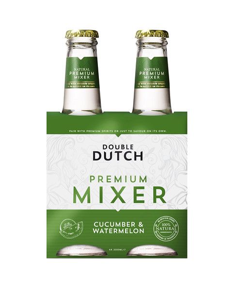 Double Dutch Cucumber & Watermelon Natural Premium Mixer 24 x 200ml bottles