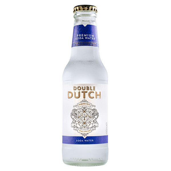 Double Dutch Natural Soda Water 24 x 200ml bottles