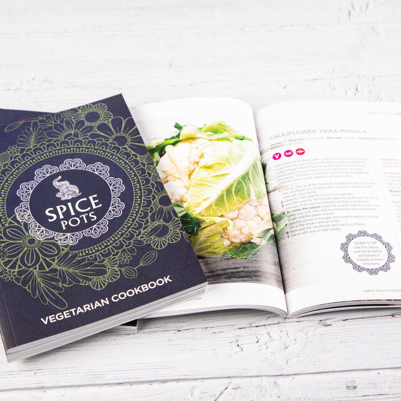 Spice Pots Indian Vegetarian Cookbook, 40 inspiring  recipes